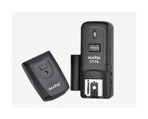 Rádio autoflash remoto 16 canais · transmissor + receptor · 2 und